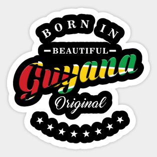 Guyana Tee Sticker